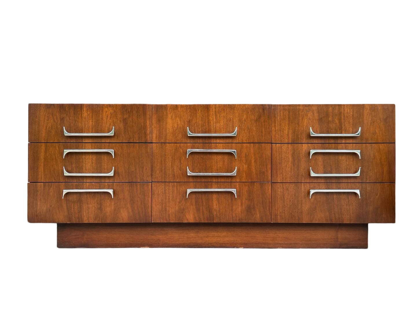 Adrian Pearsall for Craft Associates Walnut and Chrome Bedroom Suite