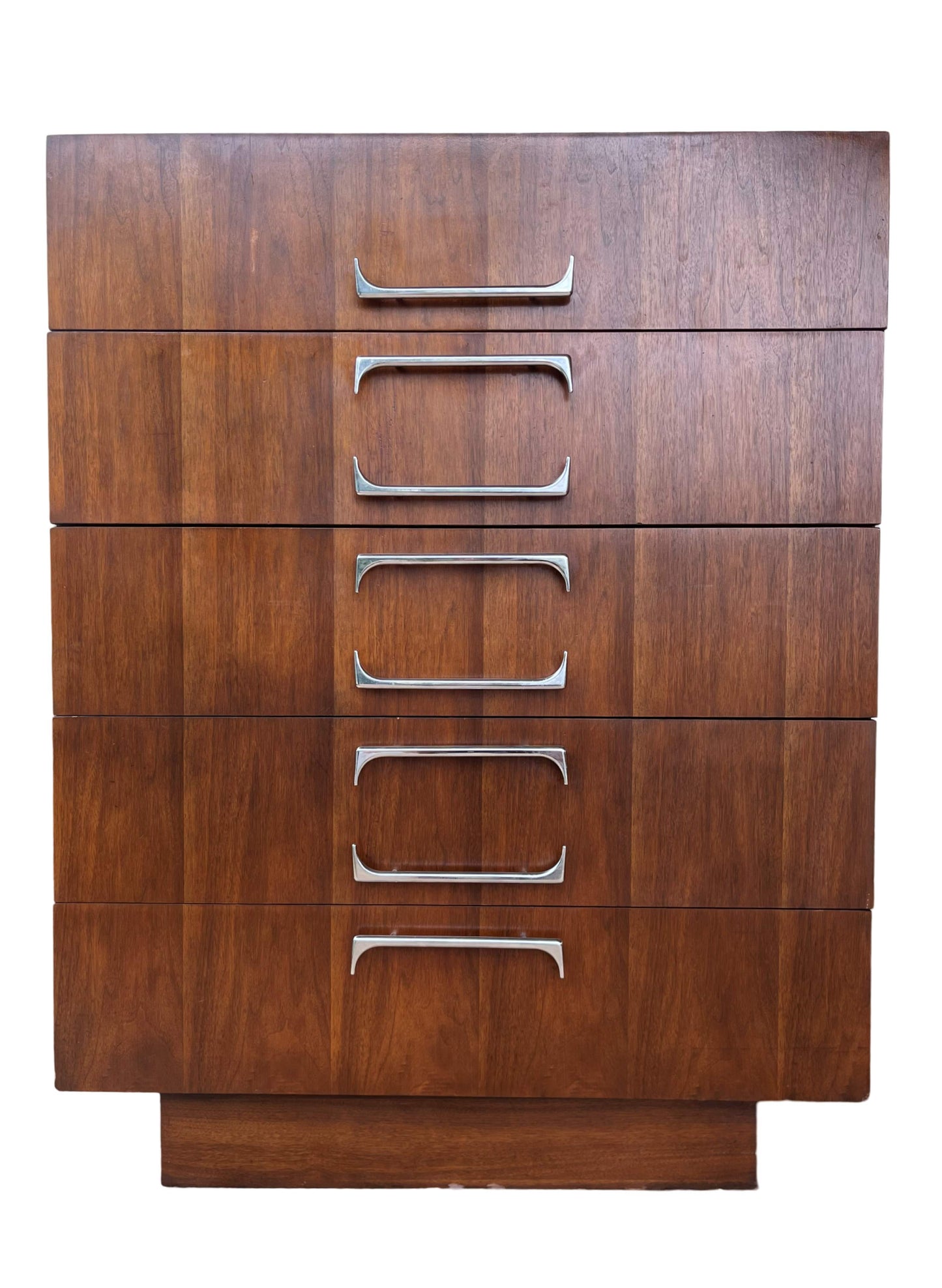 Adrian Pearsall for Craft Associates Walnut and Chrome Bedroom Suite
